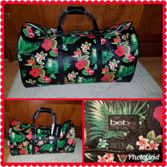 bebe Handbags - SOLD!BEBE 🌺🌺TROPICAL FLORAL🌺🌺 WEEKENDER DUFFLE